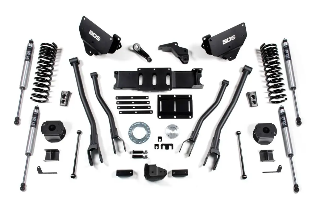 6 Inch Lift Kit w/ 4-Link | Ram 2500 w/ Rear Air Ride (2014-2018) 4WD Diesel | FOX 2.0 Performance Series | BDS Suspension image 2