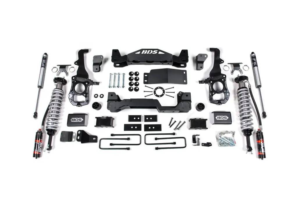 6 Inch Lift Kit | FOX 2.5 Performance Elite Coil-Over | Ford F150 (2021-2026) 4WD | 4 Inch Block Kit w/ FOX 2.0 Rear Shocks | BDS Suspension image 2
