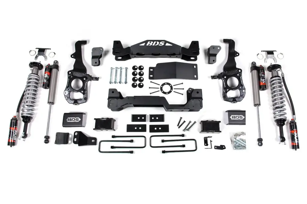 6 Inch Lift Kit | FOX 2.5 Performance Elite Coil-Over | Ford F150 (2021-2026) 4WD | 4 Inch Block Kit w/ FOX 2.5 Performance Elite Rear Shocks | BDS Suspension image 2