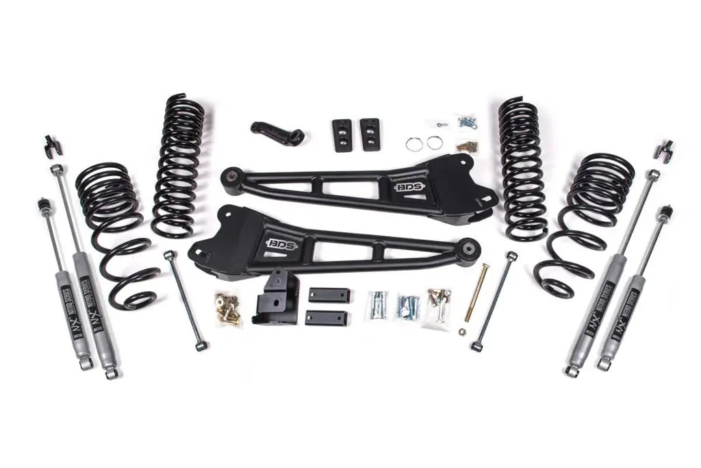 4 Inch Lift Kit w/ Radius Arms | Ram 2500 (2014-2018) 4WD Gas | FOX 2.5 Performance Elite Shocks | BDS Suspension