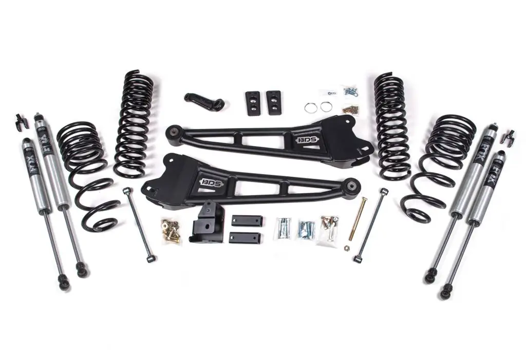 4 Inch Lift Kit w/ Radius Arms | Ram 2500 (2014-2018) 4WD Gas | FOX 2.0 Performance Series Shocks | BDS Suspension image 2