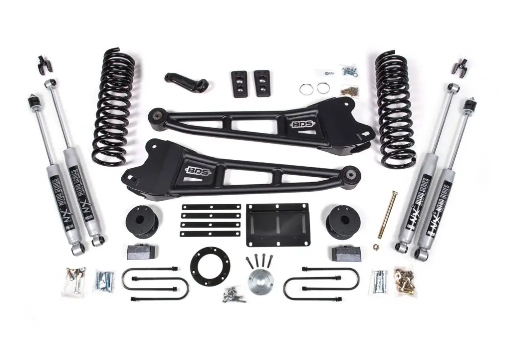 6 Inch Lift Kit w/ Radius Arm | Ram 3500 Diesel w/ Rear Air Ride (2013-2018) 4WD | NX2 Nitro Series | BDS Suspension