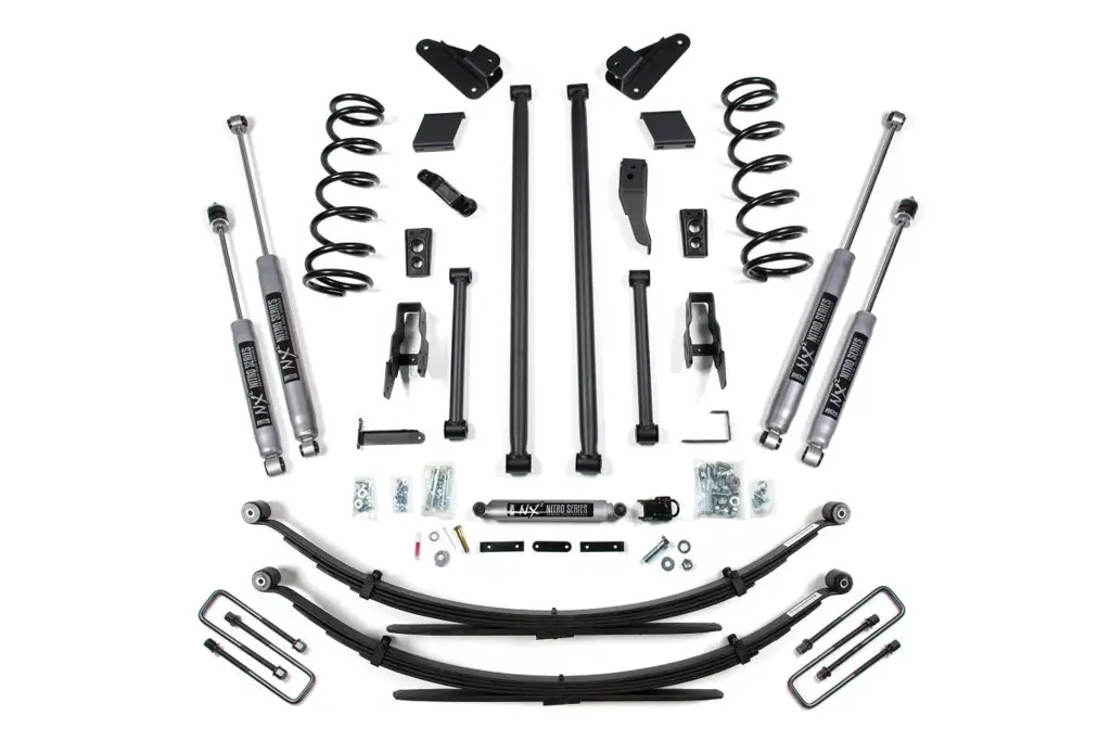 4.5 Inch Long Arm Lift Kit | Dodge Ram 2500/3500 (1994-1999) 4WD | Rear Leaf Springs | NX2 Nitro Series | BDS Suspension image 2