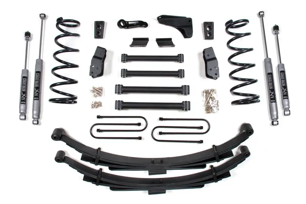 6 Inch Lift Kit | 2009-2013 Dodge Ram 2500/3500 4WD Gas | Leaf Springs | 4" Axle | NX2 Nitro Series | BDS Suspension image 2