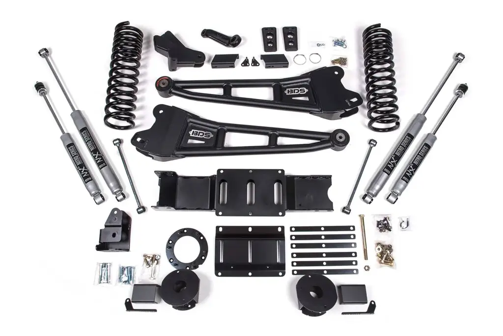 5.5 Inch Radius Arm Lift Kit | Ram 2500 w/ Rear Air Ride (2019-2024) 4WD Gas | NX2 Nitro Series Shocks | BDS Suspension