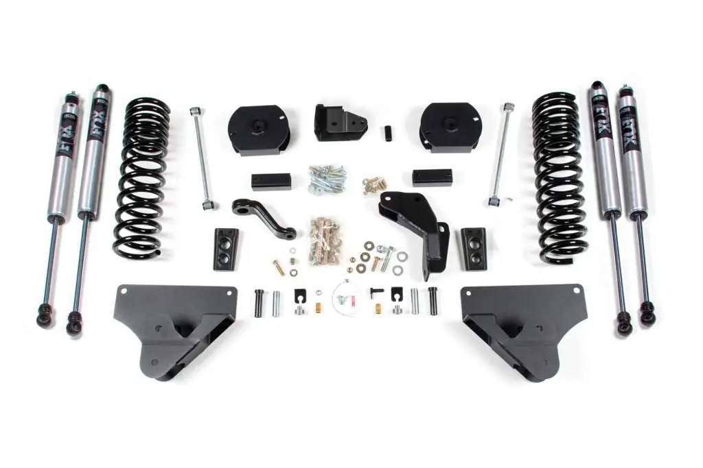 4 Inch Lift Kit | Ram 2500 (2014-2018) 4WD Gas | Rear Coil Spacers | FOX 2.0 Performance Series Shocks | BDS Suspension image 2