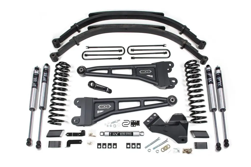 5 Inch Radius Arm Lift Kit | Ford F250/F350 Super Duty (2023-2026) 4WD Diesel | Rear Leaf Springs | FOX 2.0 Performance Series | BDS Suspension image 2