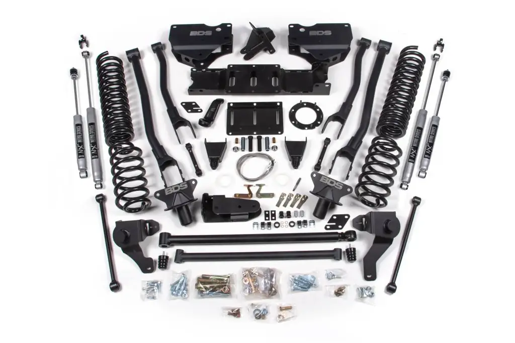8 Inch Lift Kit w/ 4-Link | 2019-2024 Ram 2500 4WD Diesel | FOX 2.0 Performance Series Shocks | BDS Suspension