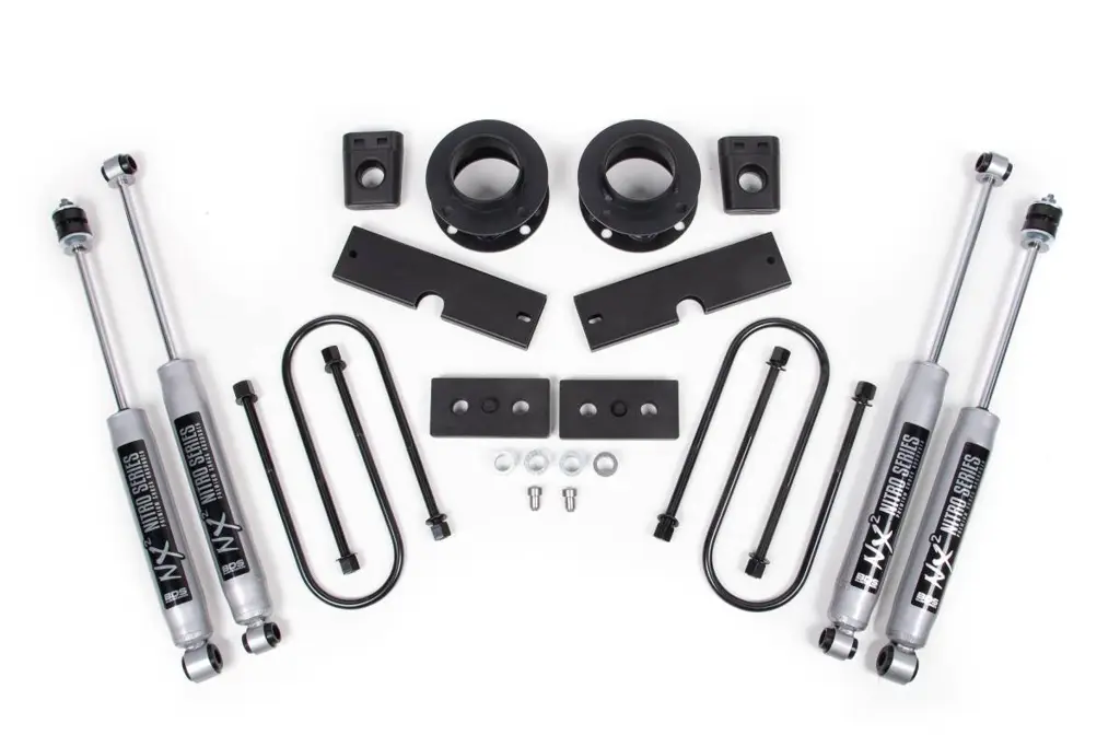 2 Inch Lift Kit | 2013-2026 Ram 3500 4WD w/ Rear Air Ride | FOX 2.0 Performance Series Shocks | BDS Suspension