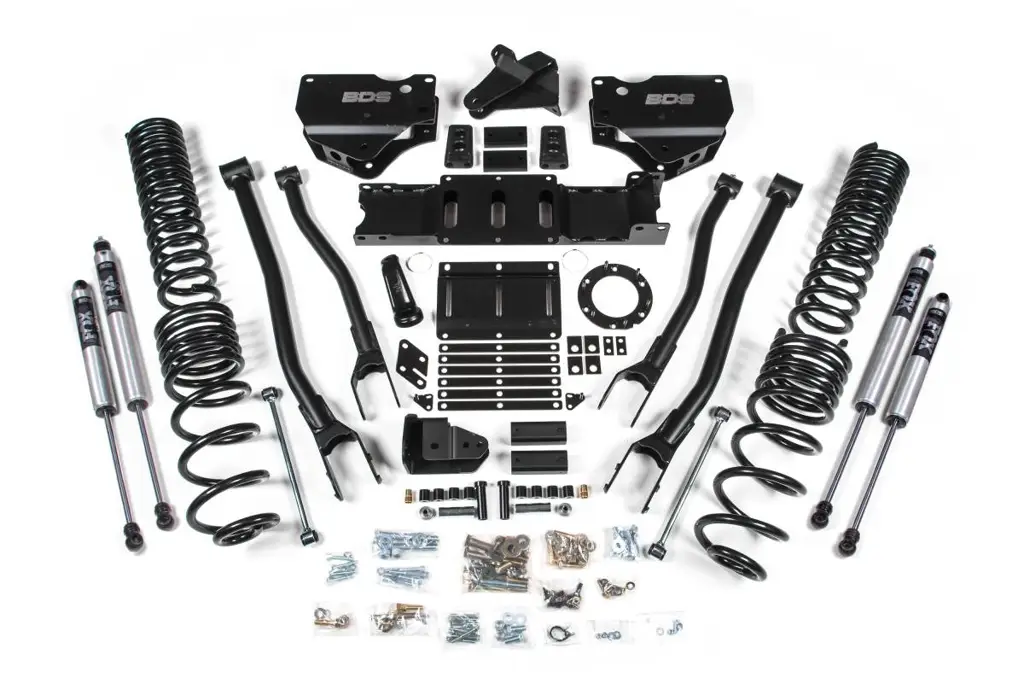 5.5 Inch Lift Kit w/ 4-Link | Ram 2500 (2019-2026) 4WD Gas | FOX 2.0 Performance Series Shocks | BDS Suspension image 2