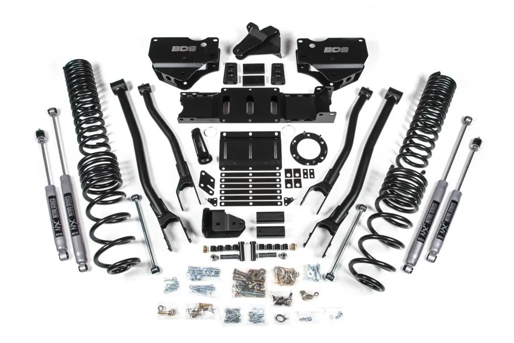 5.5 Inch Lift Kit w/ 4-Link | Ram 2500 (2019-2026) 4WD Gas | NX2 Nitro Series Shocks | BDS Suspension