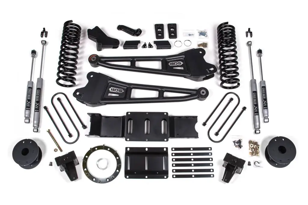 5.5 Inch Radius Arm Lift Kit | Ram 3500 w/ Rear Air Ride (2019-2024) 4WD Gas | w/ NX2 Nitro Series Shocks | BDS Suspension