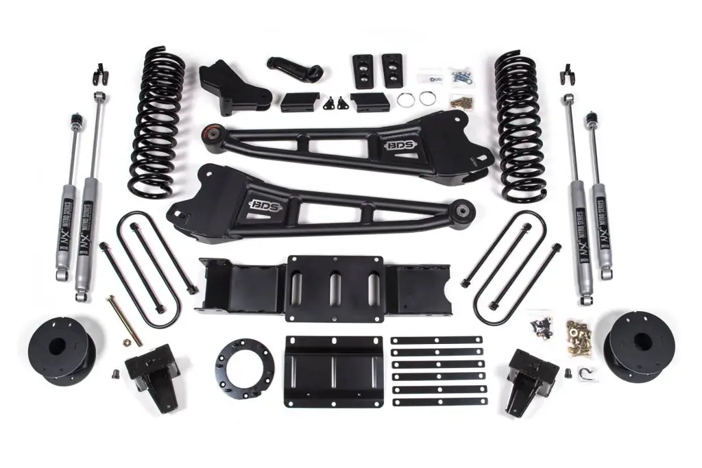 6 Inch Lift Kit w/ Radius Arm | Ram 3500 Rear Air Ride (2019-2024) 4WD Diesel | 6-Bolt | NX2 Nitro Series | BDS Suspension image 2