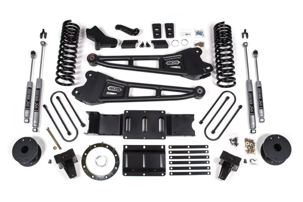 6 Inch Lift Kit w/ Radius Arm | Ram 3500 Rear Air Ride (2019-2024) 4WD Diesel | 8-Bolt | NX2 Nitro Series | BDS Suspension image 2