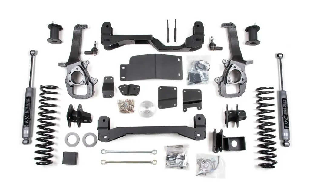 4 Inch Lift Kit | 2012 Dodge Ram 1500 4WD | 2 Inch Rear Coil Spacer w/ FOX 2.0 Performance Series Shocks | BDS Suspension