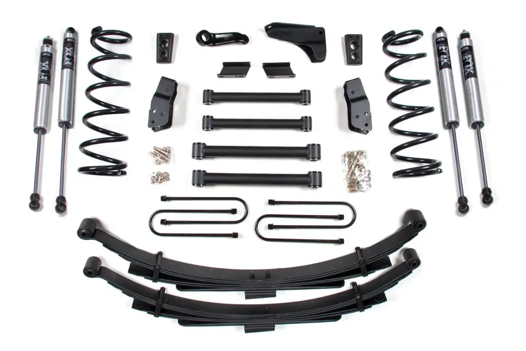 6 Inch Lift Kit | 2006-2007 Dodge Ram 1500 Mega Cab 4WD | Rear Leaf Springs | 4" Axle | FOX 2.0 Performance Series | BDS Suspension image 2