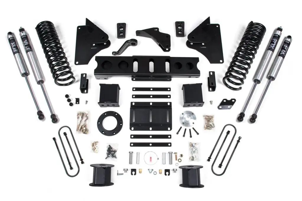 6 Inch Lift Kit | Ram 3500 w/ Rear Air Ride (2013-2018) 4WD Diesel | 8-Bolt Indexing Ring | FOX 2.0 Performance Series | BDS Suspension image 2