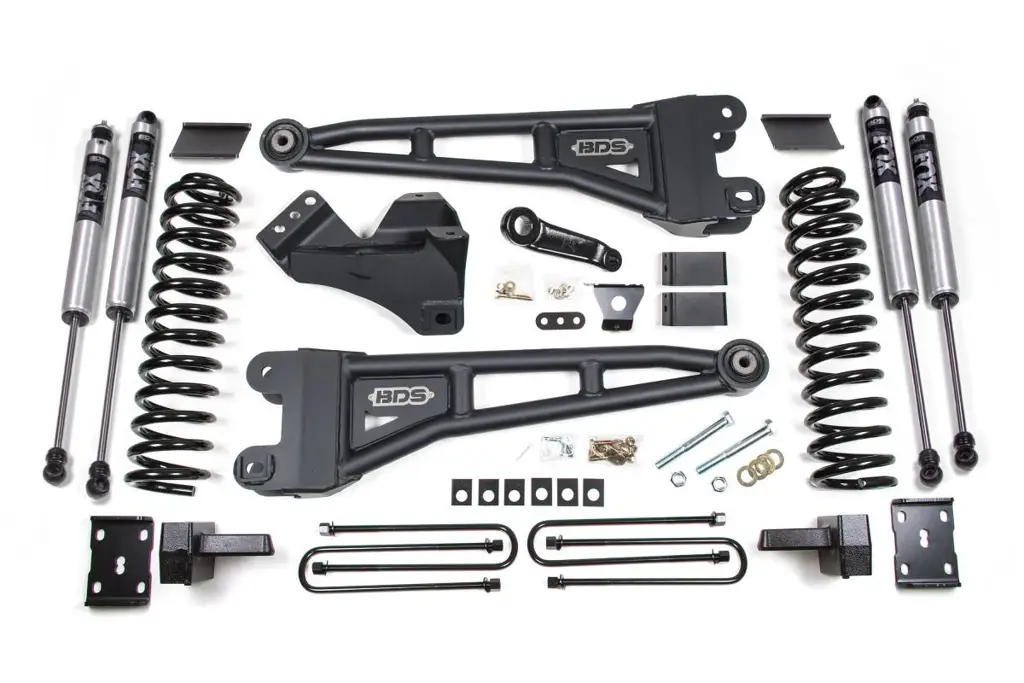 4 Inch Lift Kit w/ Radius Arm | Ford F250/F350 Super Duty (2011-2016) 4WD Gas | 4 Inch Block Kit | FOX 2.0 Performance Series | BDS Suspension image 2