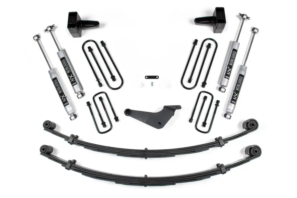 4 Inch Lift Kit | 1999-2004 Ford F250/F350 Super Duty 4WD | Radius U-Bolt | w/o Factory Overload | NX2 Nitro Series | BDS Suspension image 2
