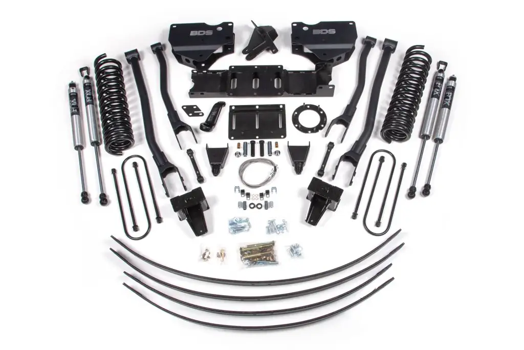 8 Inch Lift Kit w/ 4-Link | Ram 3500 4WD Diesel (2019-2024) | No Rear Overload | 6-Bolt | FOX 2.0 Performance Series | BDS Suspension image 2