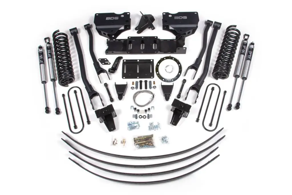 8 Inch Lift Kit w/ 4-Link | Ram 3500 4WD Diesel (2019-2024) | w/ Rear Overload | 8-Bolt | FOX 2.0 Performance Series | BDS Suspension image 2