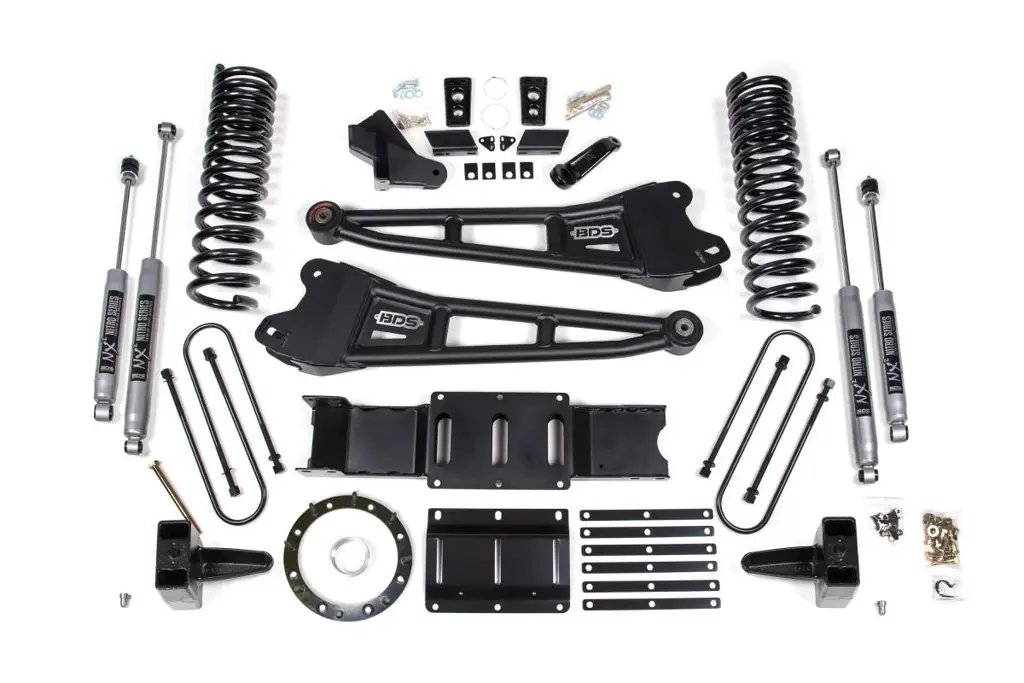 6 Inch Lift Kit w/ Radius Arm | Ram 3500 Diesel (2019-2024) 4WD | w/ Rear Overload | 8-Bolt (Aisin) | NX2 Nitro Series | BDS Suspension image 2
