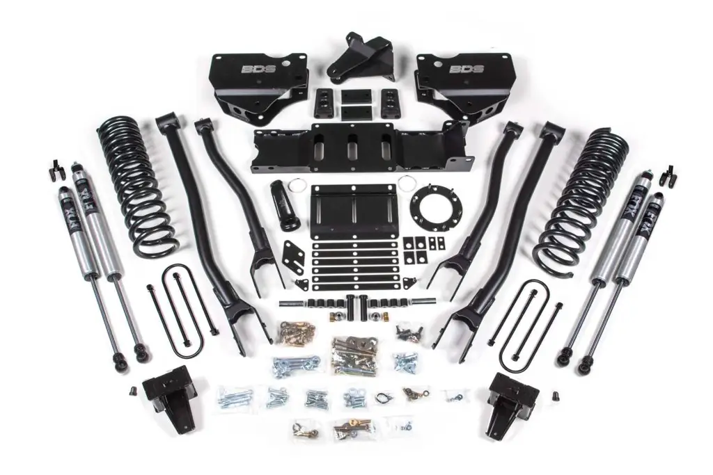 6 Inch Lift Kit w/ 4-Link | Ram 3500 (2019-2024) 4WD Diesel | w/o Factory Rear Overload | 6-Bolt | FOX 2.0 Performance Series | BDS Suspension image 2