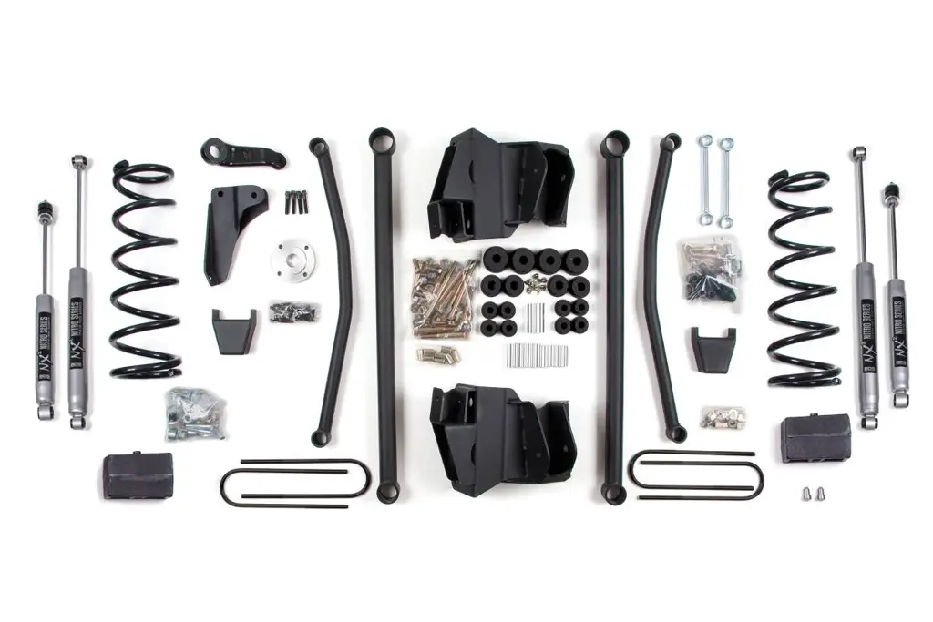 8 Inch Long Arm Lift Kit | Dodge Ram 2500/3500 Diesel (2003-2007) 4WD | Block Kit 3-1/2" Axle | NX2 Nitro Series | Automatic | BDS Suspension