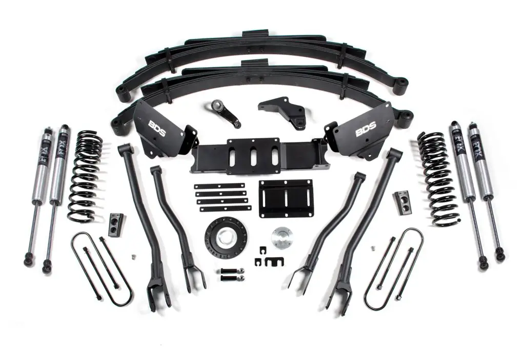 6 Inch Lift Kit w/ 4-Link | Ram 3500 Diesel (2013-2018) 4WD | Leaf Springs | 8-Bolt | FOX 2.0 Performance Series | BDS Suspension image 2