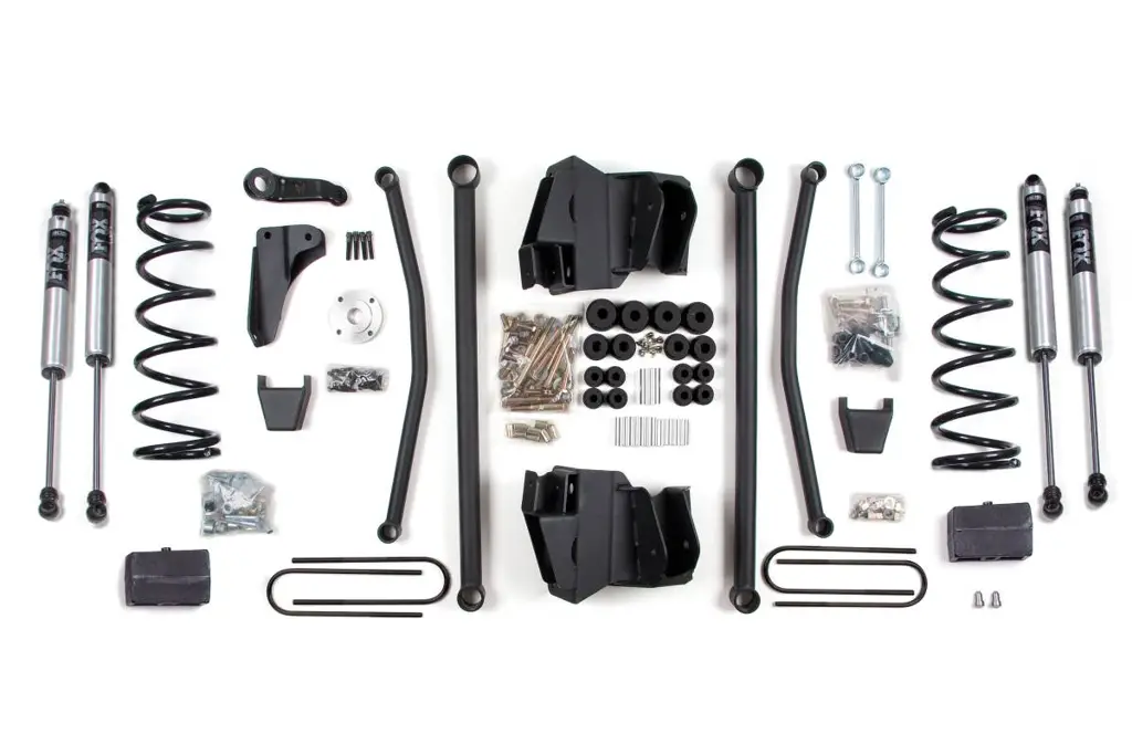8 Inch Long Arm Lift Kit | 2008 Dodge Ram 2500/3500 4WD Diesel | Block Kit w/ 3-1/2 Inch Axle | FOX 2.0 Performance Series | Manual | BDS Suspension image 2