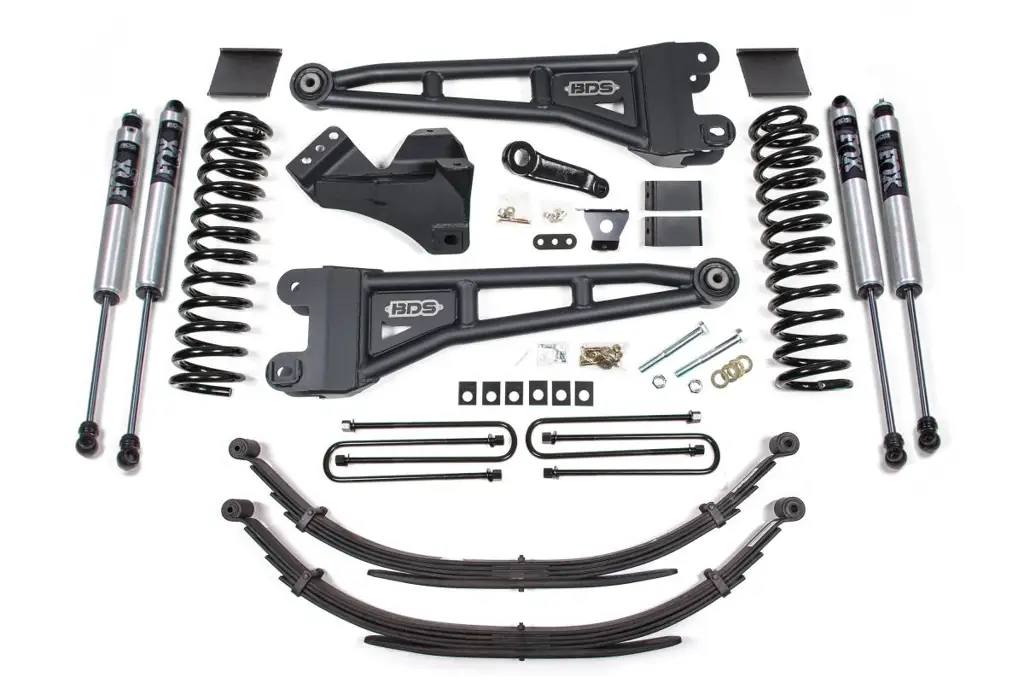 6 Inch Lift Kit w/ Radius Arm | Ford F250/F350 Super Duty (2011-2016) 4WD Diesel | Factory 3" Rear Blocks | FOX 2.0 Performance Series | BDS Suspension image 2