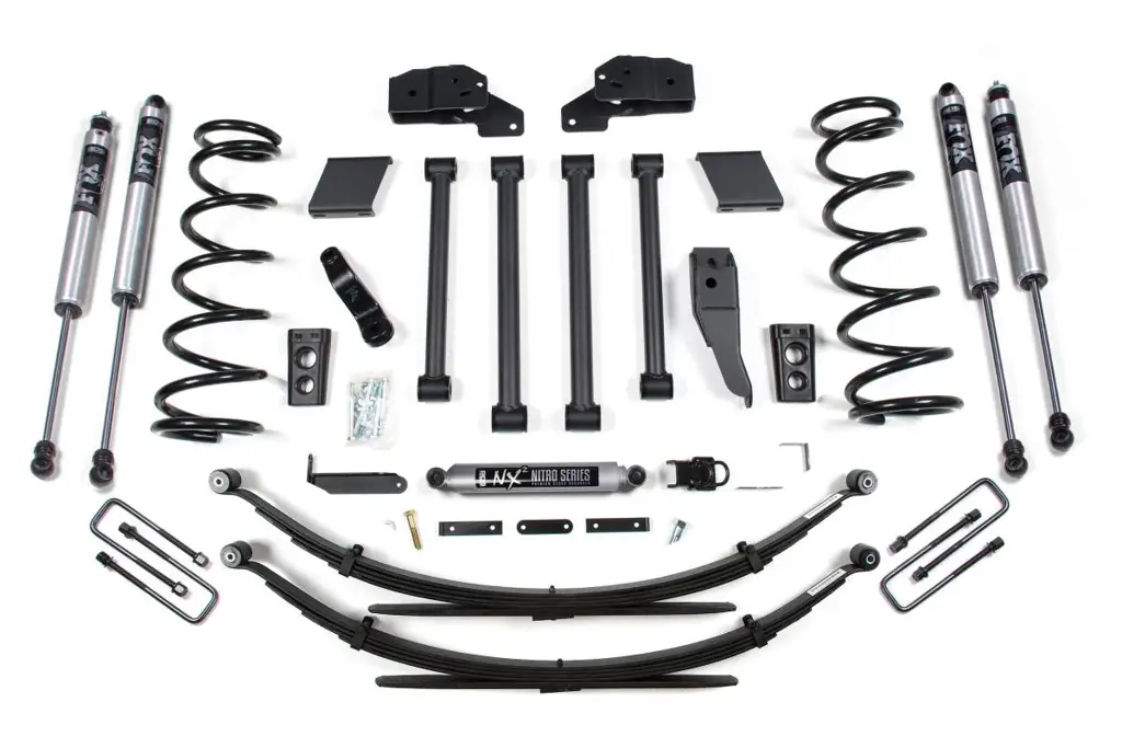 4.5 Inch Lift Kit | Dodge Ram 2500/3500 (1994-1999) 4WD | Rear Leaf Springs | FOX 2.0 Performance Series | BDS Suspension image 2