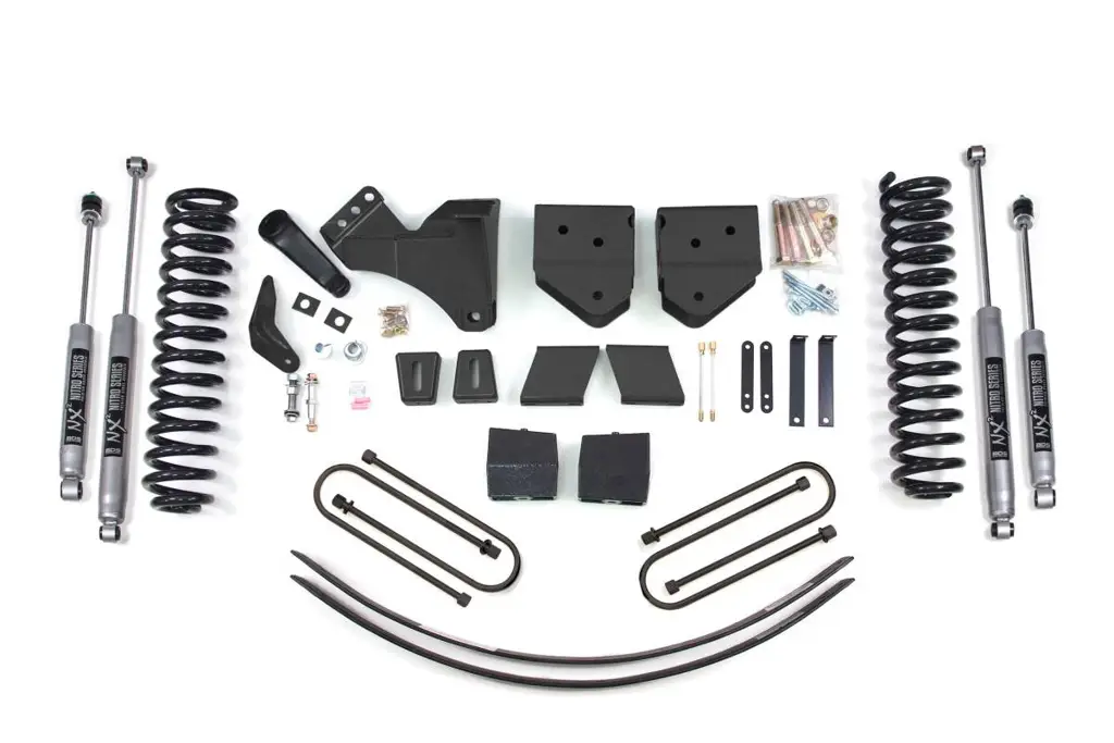 6 Inch Lift Kit | Ford F250/F350 Super Duty (2005-2007) 4WD Diesel | 3 Inch Block Kit + Add-A-Leaf Without Overload | NX2 Nitro Series | BDS Suspension image 2