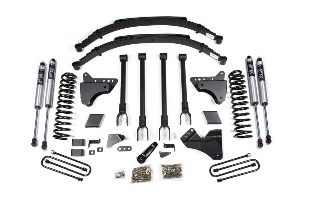 6 Inch Lift Kit w/ 4-Link | Ford F250/F350 Super Duty 4WD Diesel (2008-2010) | Rear Leaf Springs | FOX 2.0 Performance Series Shocks | BDS Suspension image 2