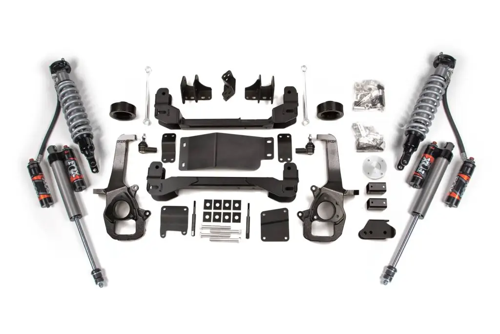 4 Inch Lift Kit | Ram 1500 2009-2011 4WD | 2" Coil Spacer | FOX 2.5 Performance Elite Rear Shocks | BDS Suspension image 2