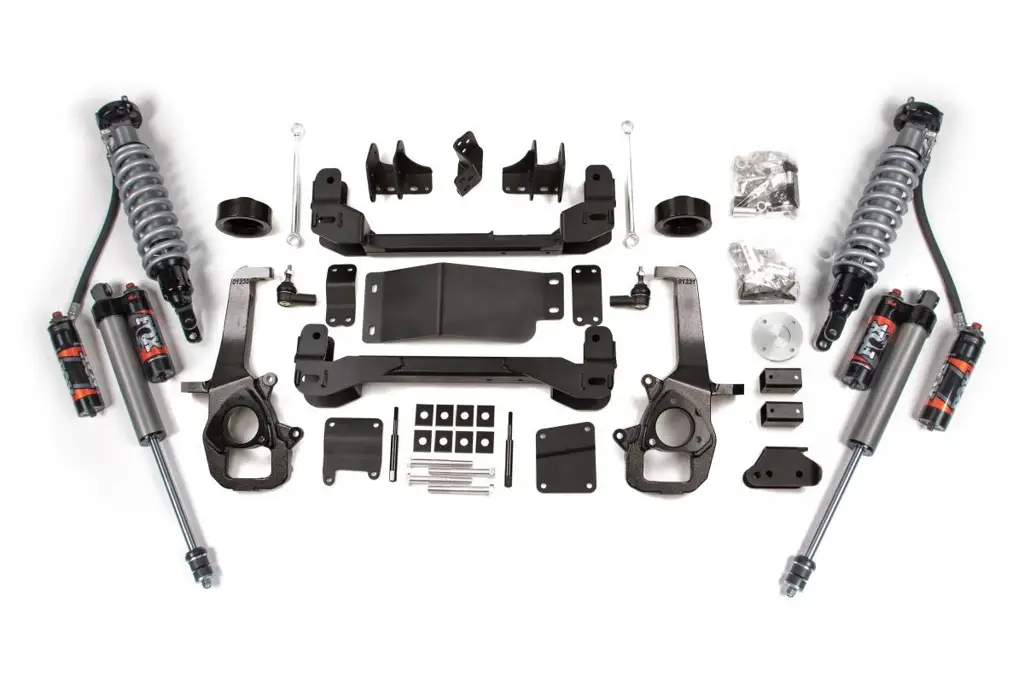 4 Inch Lift Kit | Ram 1500 4WD (2013-2018) & Classic (2019-2024) | 2" Coil Spacer | FOX 2.5 Performance Elite Rear Shocks | BDS Suspension image 2