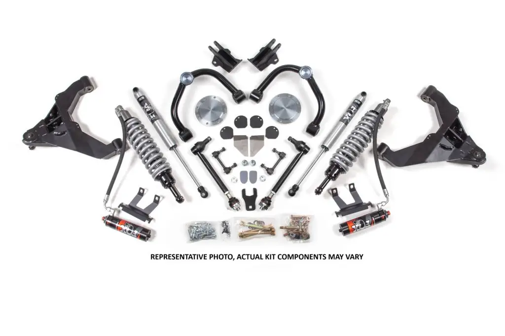 3 Inch FOX Coilover Conversion Lift Kit | Chevy Silverado/GMC Sierra 2500HD/3500HD Diesel 4WD (2011-2019) | Stock Rear | FOX 2.0 Performance Series Rear Shocks | BDS Suspension image 2