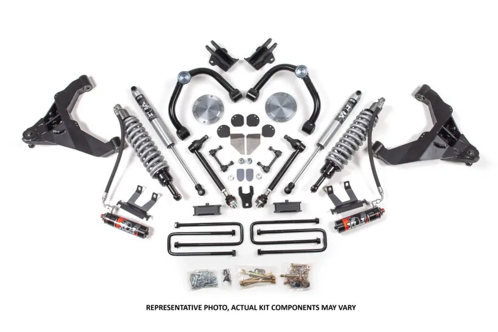 3 Inch FOX Coilover Conversion Lift Kit | Chevy Silverado/GMC Sierra 2500HD/3500HD Diesel 4WD (2011-2019) | Block Kit w/ Factory Overload | FOX 2.0 Performance Series Rear Shocks | BDS Suspension