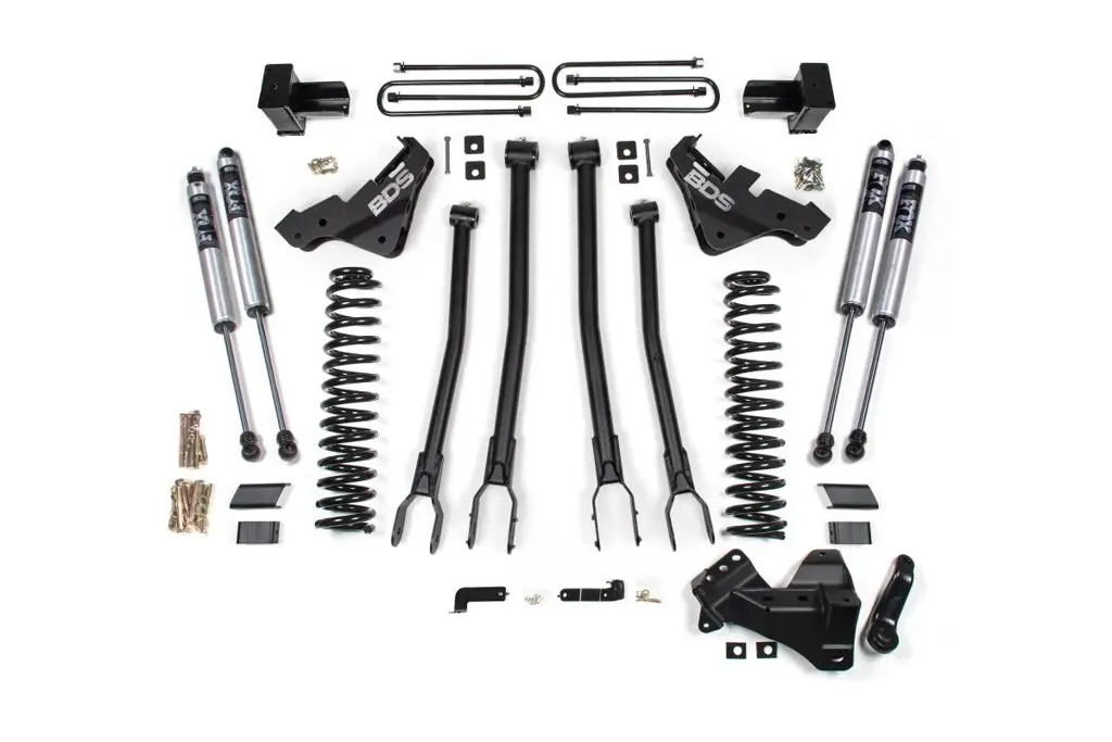 4 Inch Lift Kit w/ 4-Link | Ford F450 Super Duty (2020-2022) 4WD | FOX 2.0 Performance Series Shocks | BDS Suspension image 2