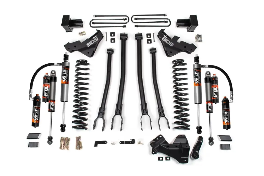 4 Inch Lift Kit w/ 4-Link | Ford F450 Super Duty (2020-2022) 4WD | NX2 Nitro Series Shocks | BDS Suspension