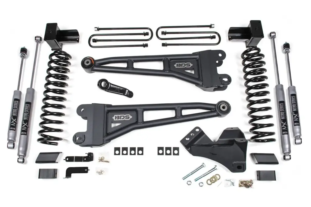 4 Inch Lift Kit w/ Radius Arms | Ford F450 Super Duty (2020-2022) 4WD | FOX 2.0 Performance Series Shocks | BDS Suspension