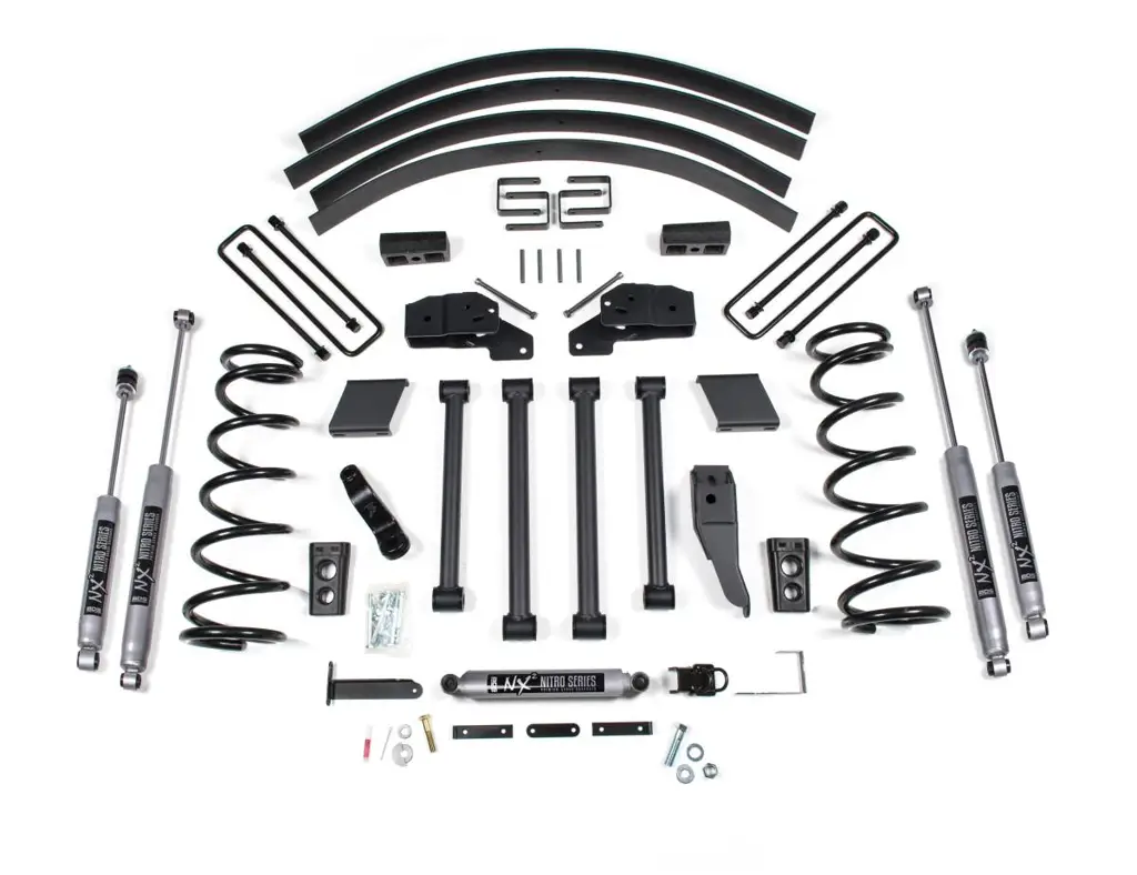 5 Inch Lift Kit | 1994-1999 Dodge Ram 1500 4WD | Block Kit & Add-A-Leaf | FOX 2.0 Performance Series Shocks | BDS Suspension