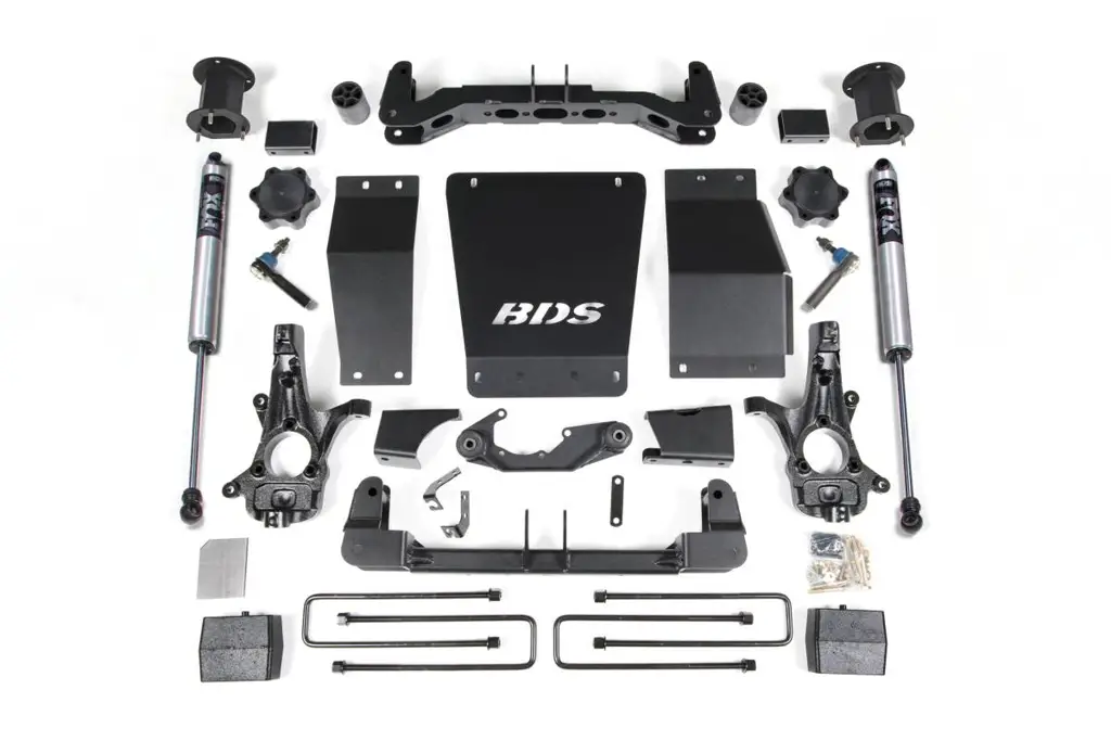 4.5 Inch Lift Kit | 2014-2018 Chevy Silverado & GMC Sierra 1500 4WD | 3" Block | NX2 Nitro | Aluminum/Stamped Steel Control Arms | BDS Suspension
