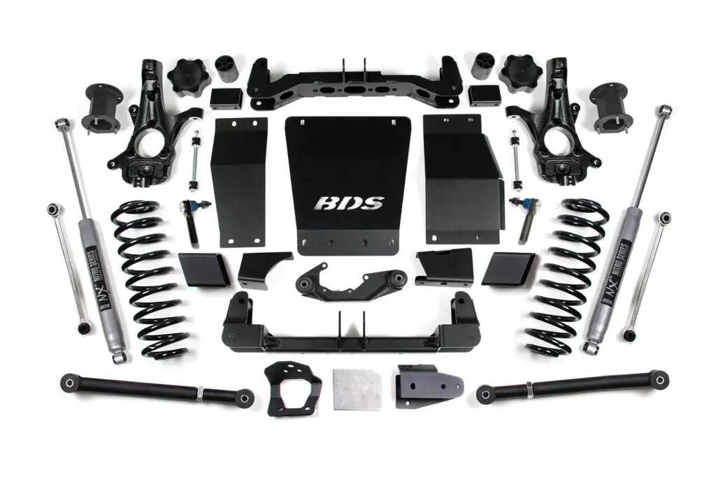 6.5 Inch Lift Kit | 2015-2020 Chevy/GMC Suburban, Tahoe, Yukon 1500 4WD | Aluminum/Stamped Steel Control Arms | NX2 Nitro Series | BDS Suspension image 2