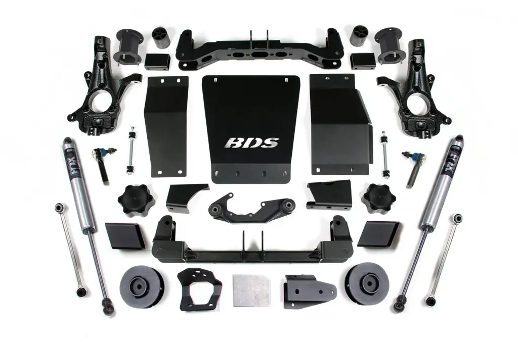 4.5 Inch Lift Kit | Chevy/GMC Suburban, Tahoe, Yukon 1500 (2015-2020) 4WD | Cast Steel Control Arms | FOX 2.0 Performance Series Shocks | BDS Suspension