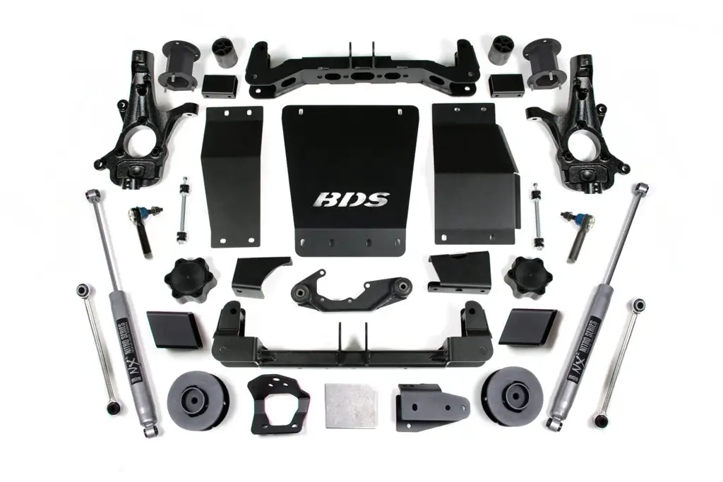 4.5 Inch Lift Kit | Chevy/GMC Suburban, Tahoe, Yukon 1500 (2015-2020) 4WD | Cast Steel Control Arms | NX2 Nitro Series Shocks | BDS Suspension image 2
