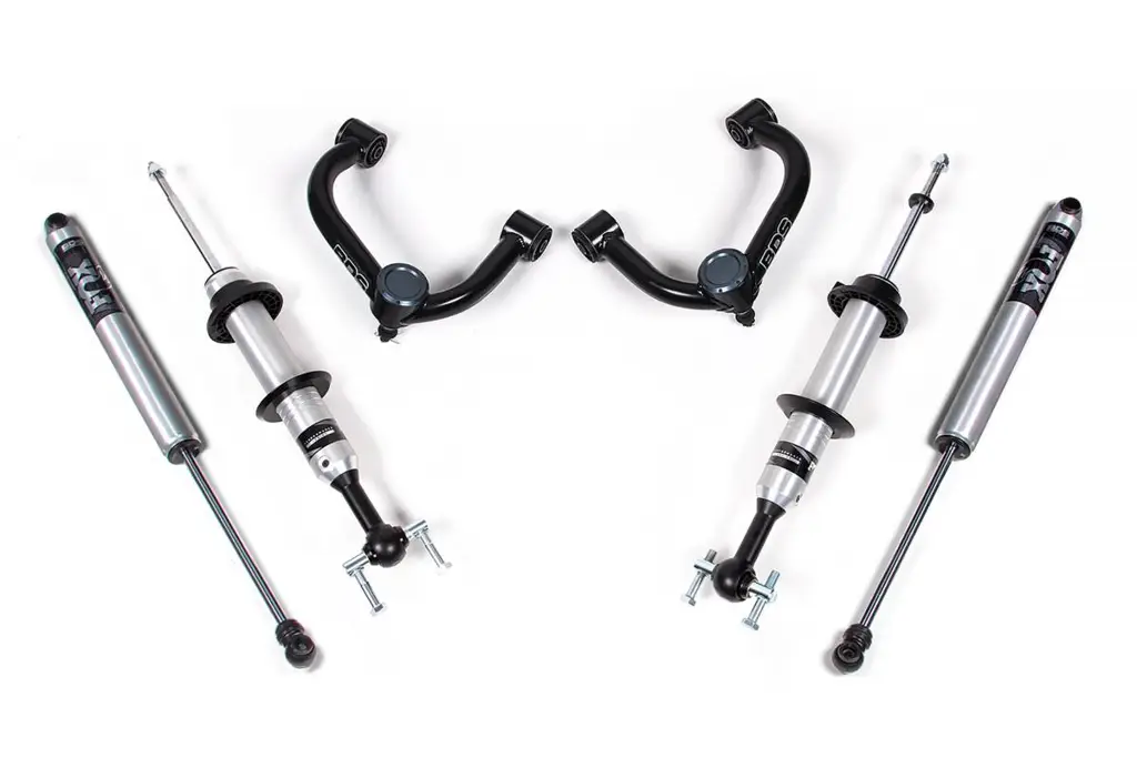 2 Inch Leveling Kit | FOX 2.0 Snap Ring Strut & HD UCAs | 2021-2026 Ford F150 4WD | Without UCA Headlight Sensor | BDS Suspension