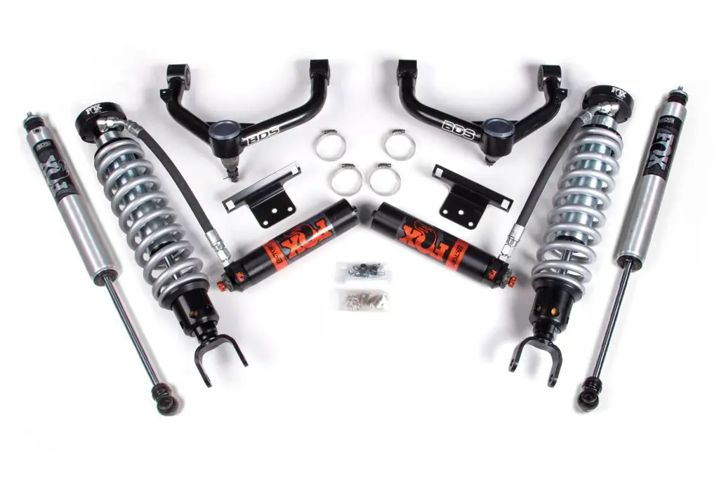 2 Inch Leveling Kit | FOX 2.5 Coilover & FOX 2.0 Rear Shocks | 2014-2018 Ram 1500 4WD EcoDiesel | BDS Suspension