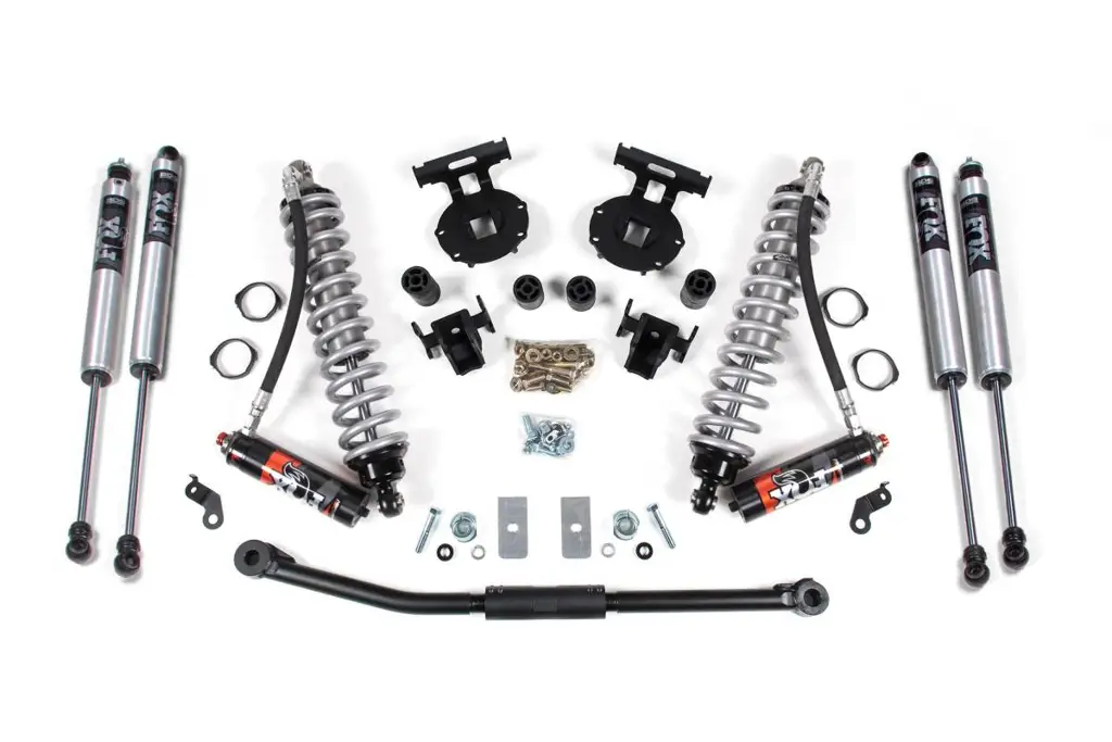 2.5 Inch Lift Kit | FOX 2.5 Performance Elite Coil-Over Conversion | 2011-2016 Ford F250/F350 Super Duty 4WD Diesel | 5 Inch Rear Block Kit | BDS Suspension