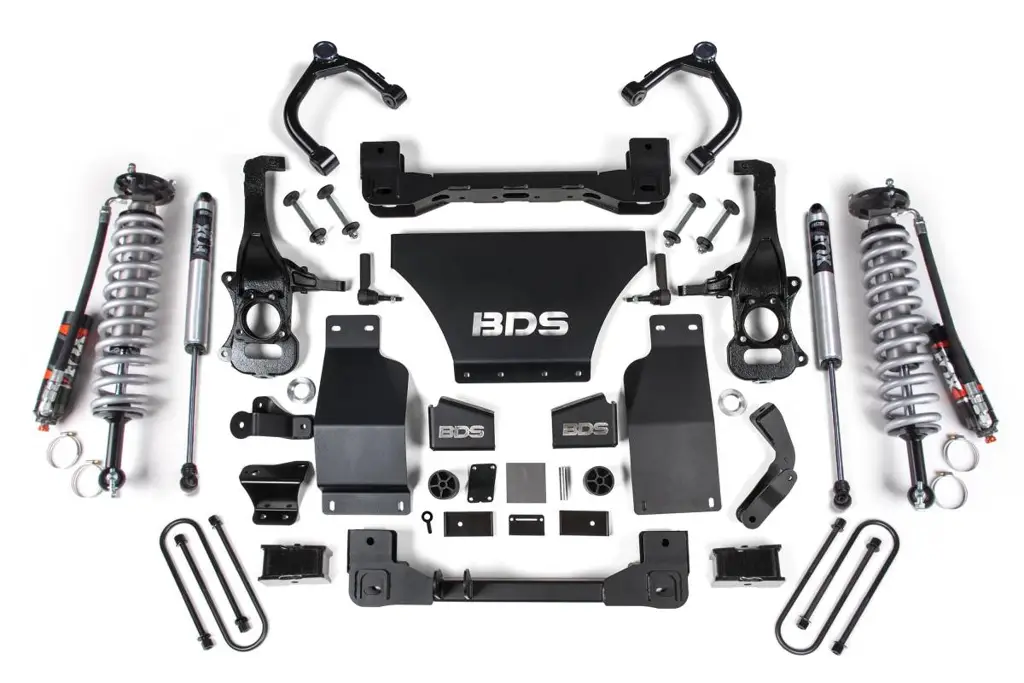 4 Inch Lift Kit | FOX 2.5 Performance Elite Coil-Over | Chevy Silverado / GMC Sierra 1500 (2025-2026) 4WD | w/ FOX 2.0 Performance Series Rear Shocks | BDS Suspension image 2